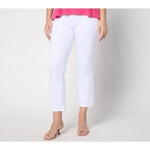 Women with Control Regular Straight Leg Crop Pants Large